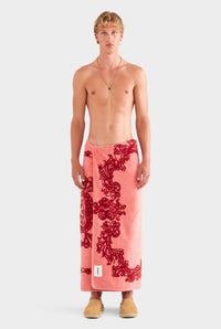 Sacred Heart Towel - Rose/Burgundy