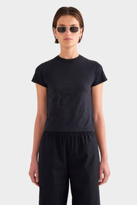 Lightweight Cotton Baby Tee - Black