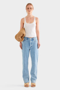 Straight Leg Jean - Light Blue