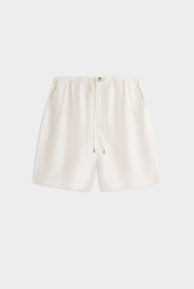 Relaxed Tencel Short - Off White