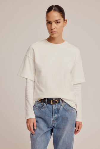 Cotton Oversized T-Shirt - White