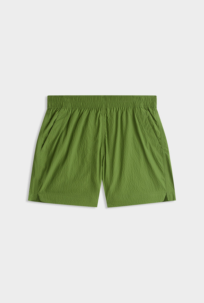 Curved Hem Swim Short -  Cactus