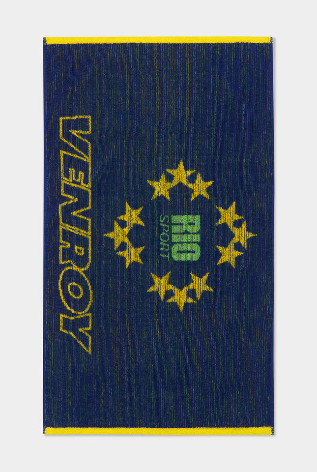 Venroy Rio Gym Towel -  Blue/Yellow