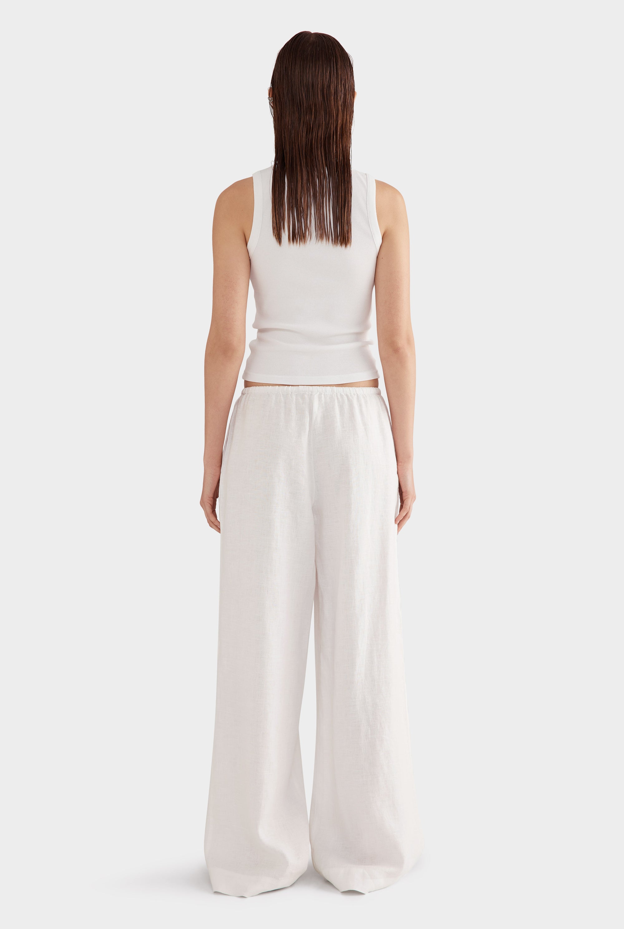 Wide Leg Pant - White