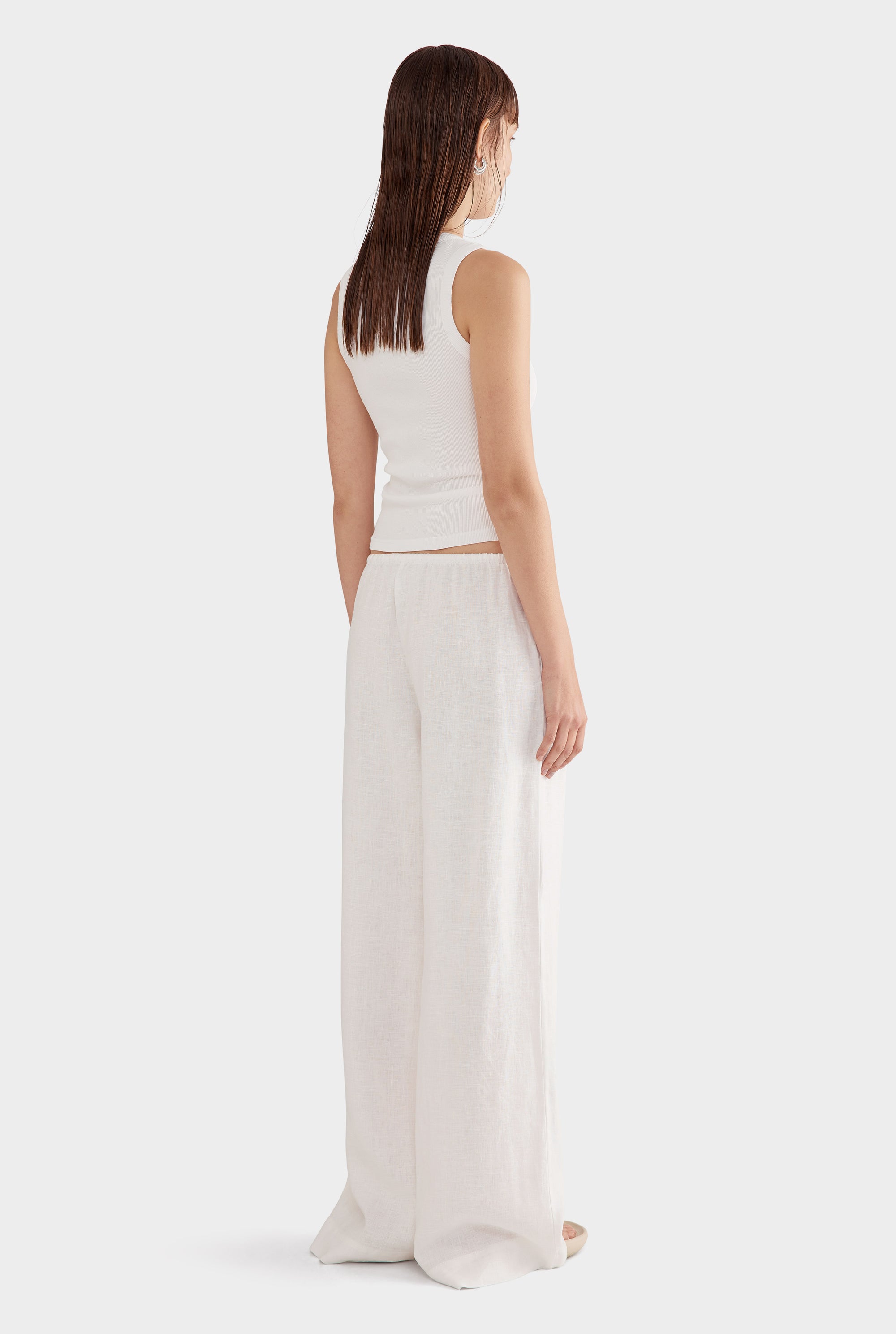 Wide Leg Pant - White