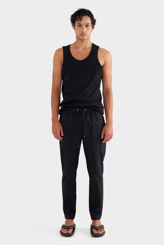 Cotton Stretch Pant - Black