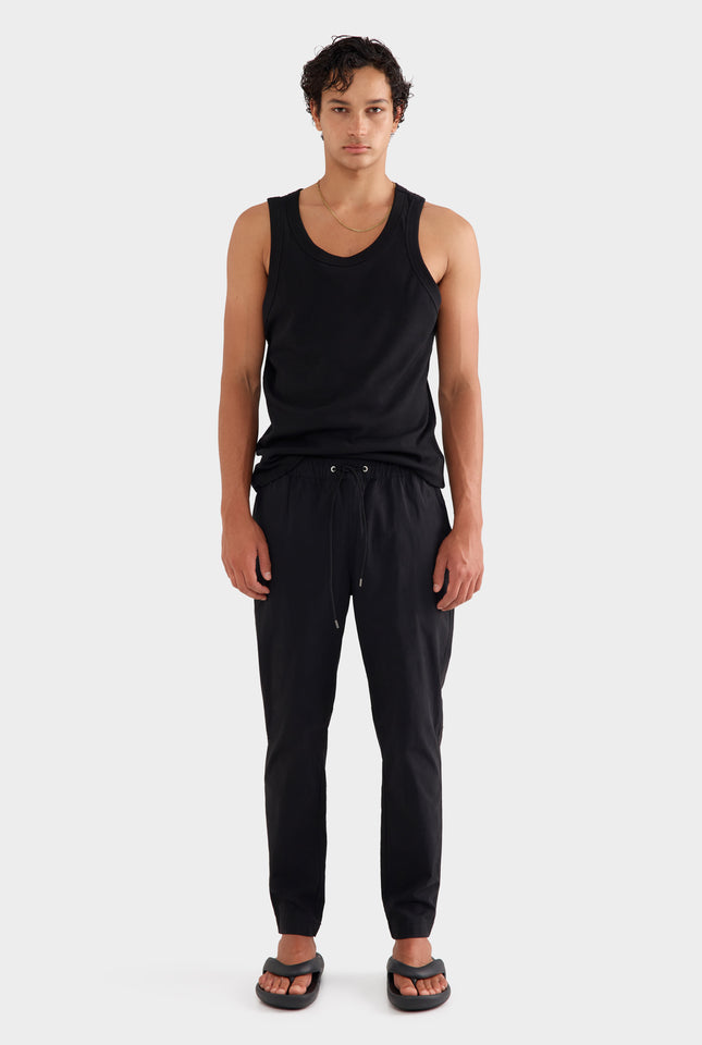 Cotton Stretch Pant - Black