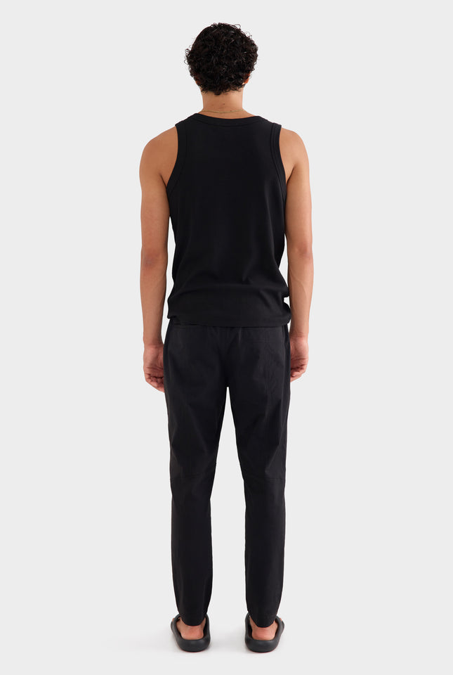 Cotton Stretch Pant - Black