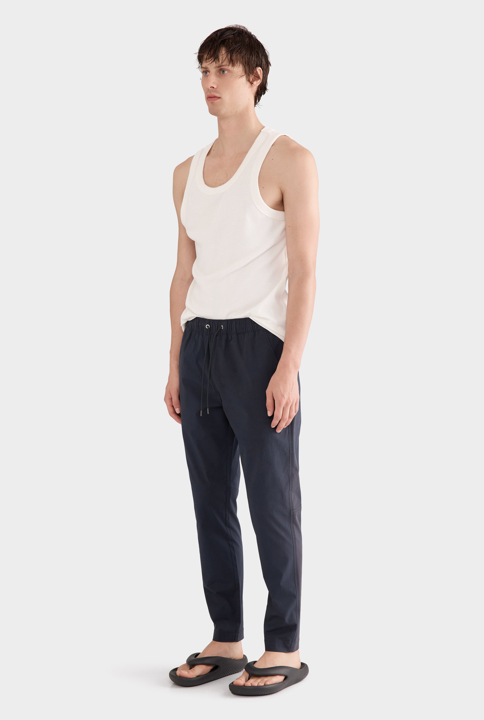 Cotton Stretch Pant - Navy