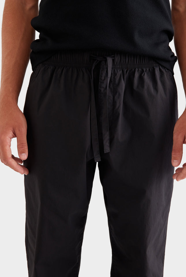 Relaxed Poplin Pant - Black