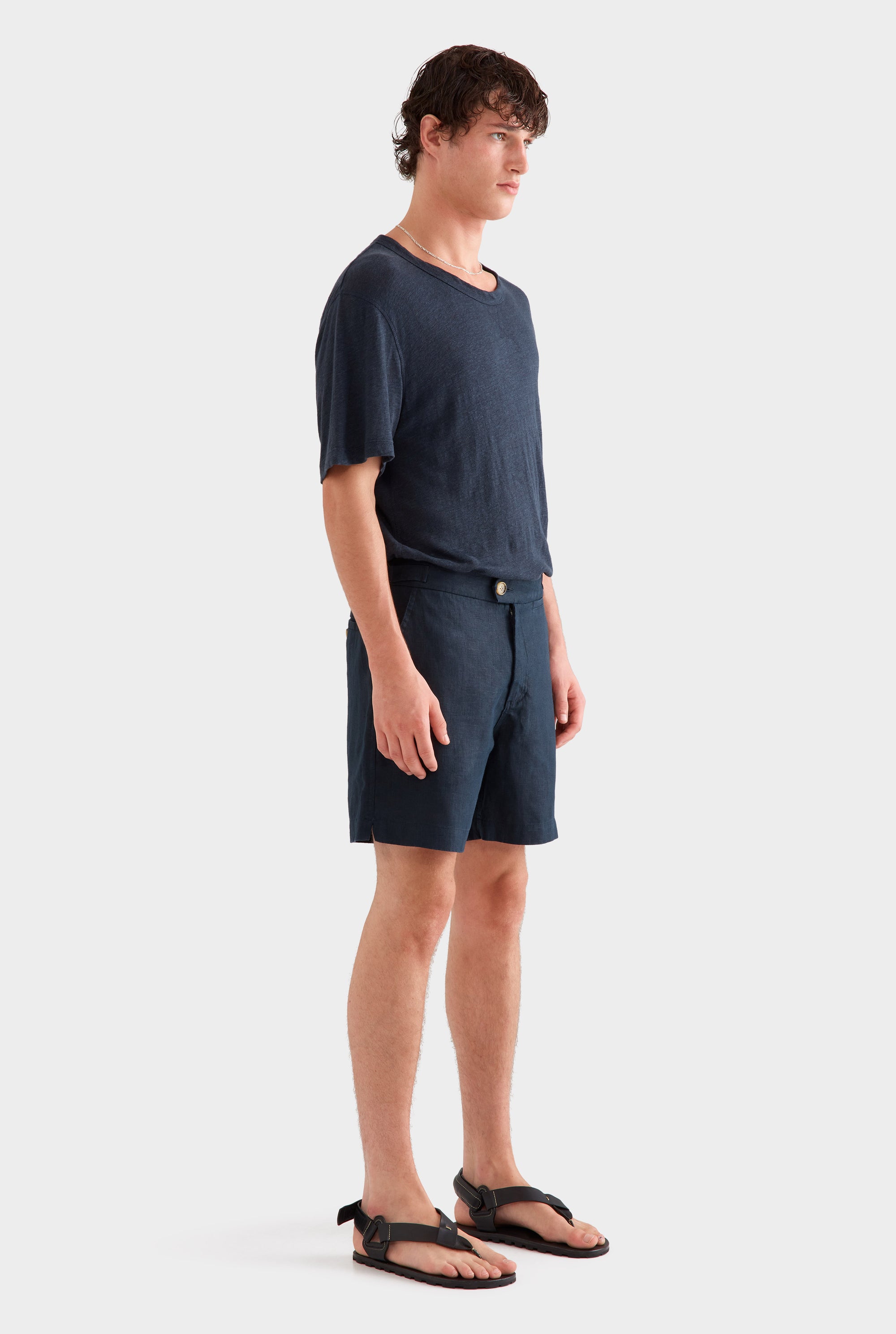 Side Tab Shorts - Navy