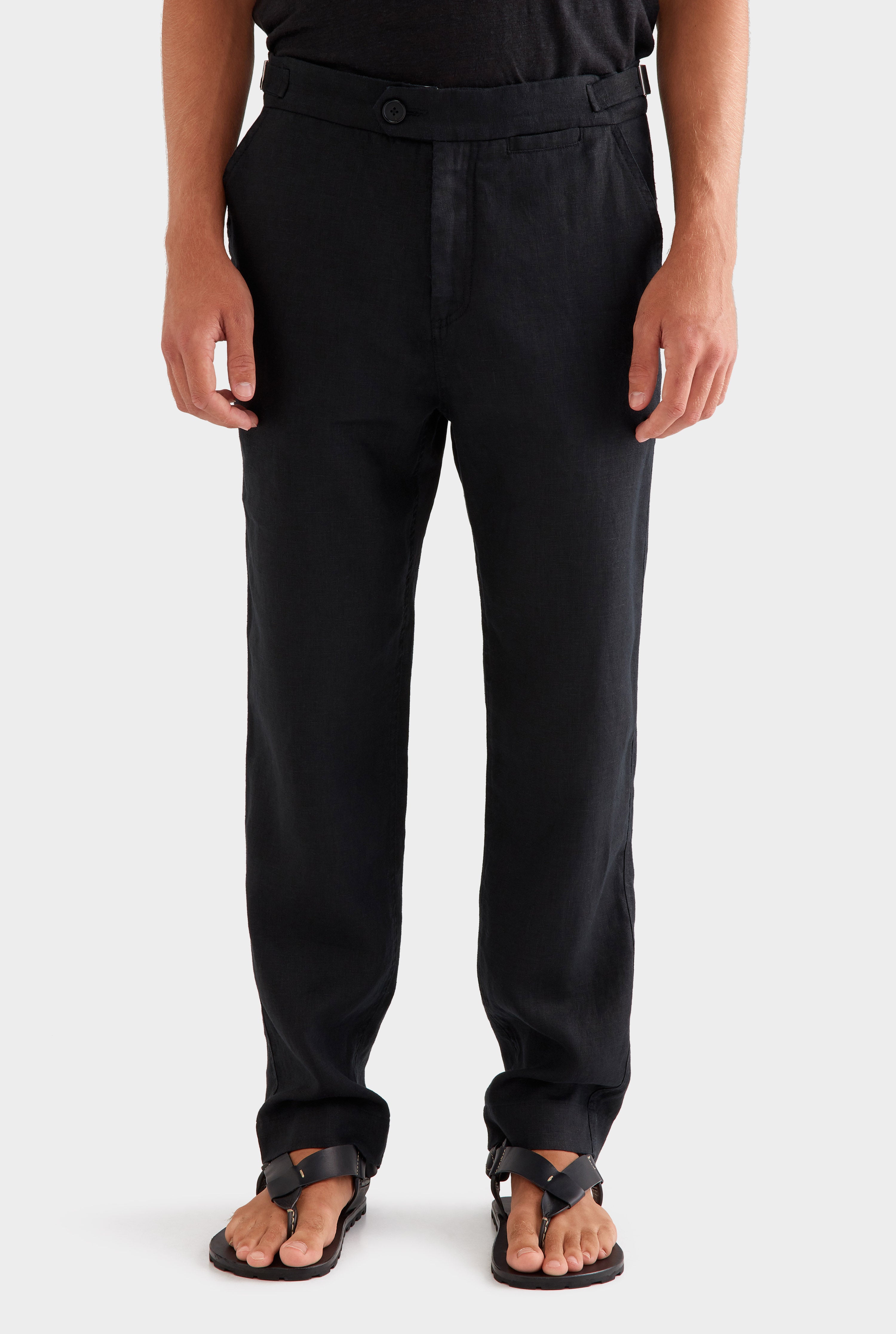 Side Tab Trouser -  Black