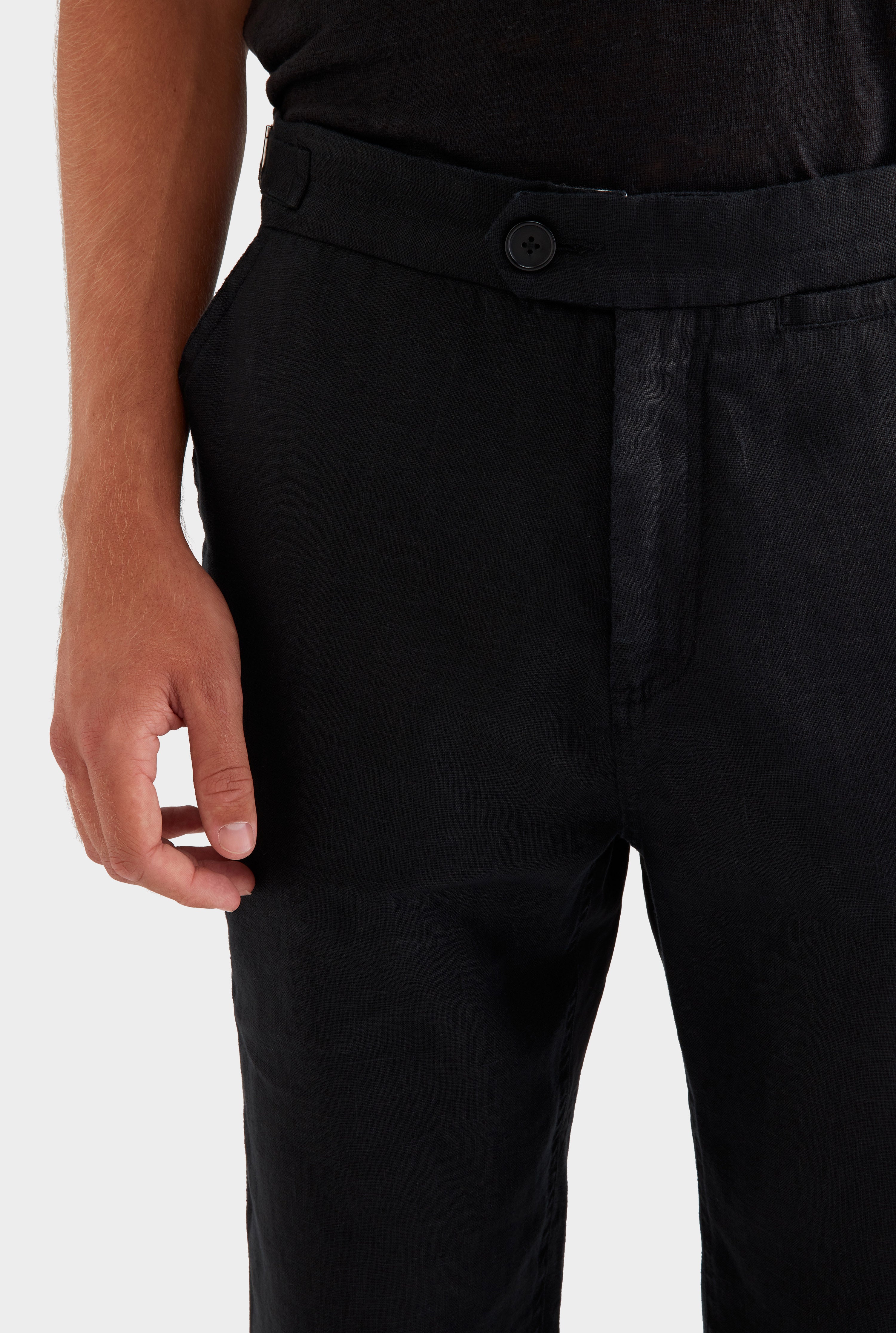 Side Tab Trouser -  Black