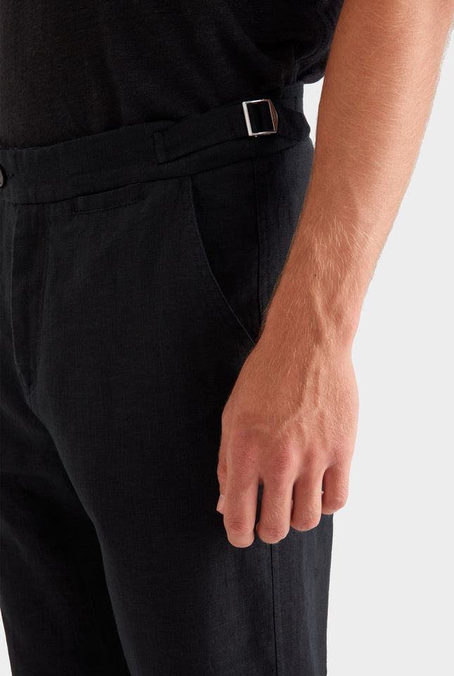 Side Tab Trouser -  Black