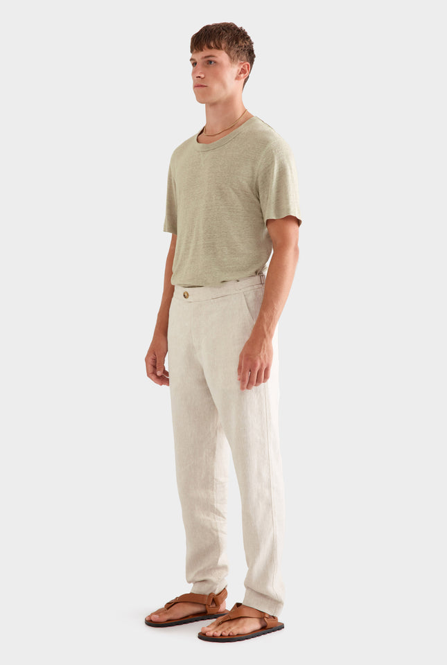 Side Tab Trouser -  Sand