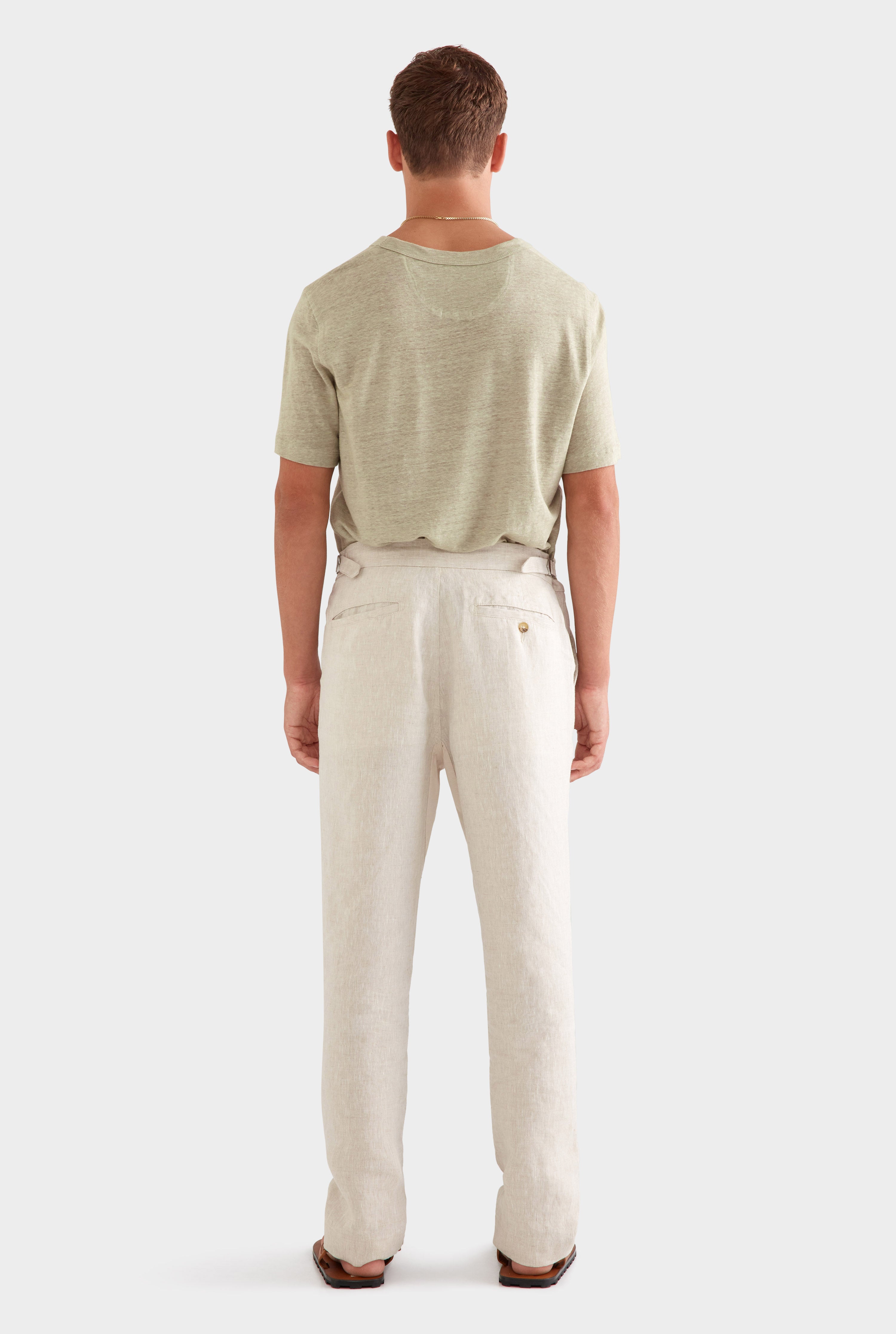 Side Tab Trouser -  Sand