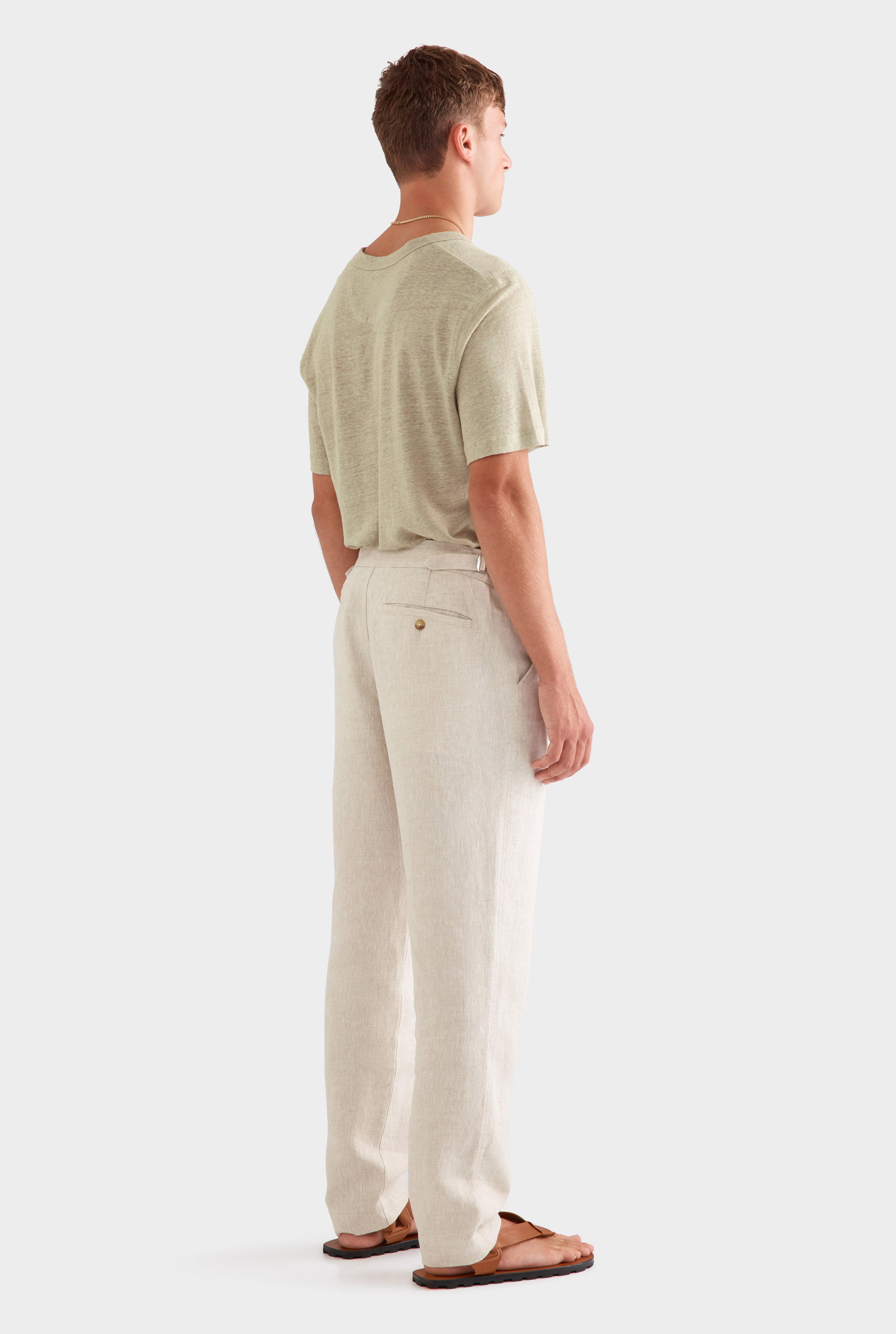 Side Tab Trouser -  Sand