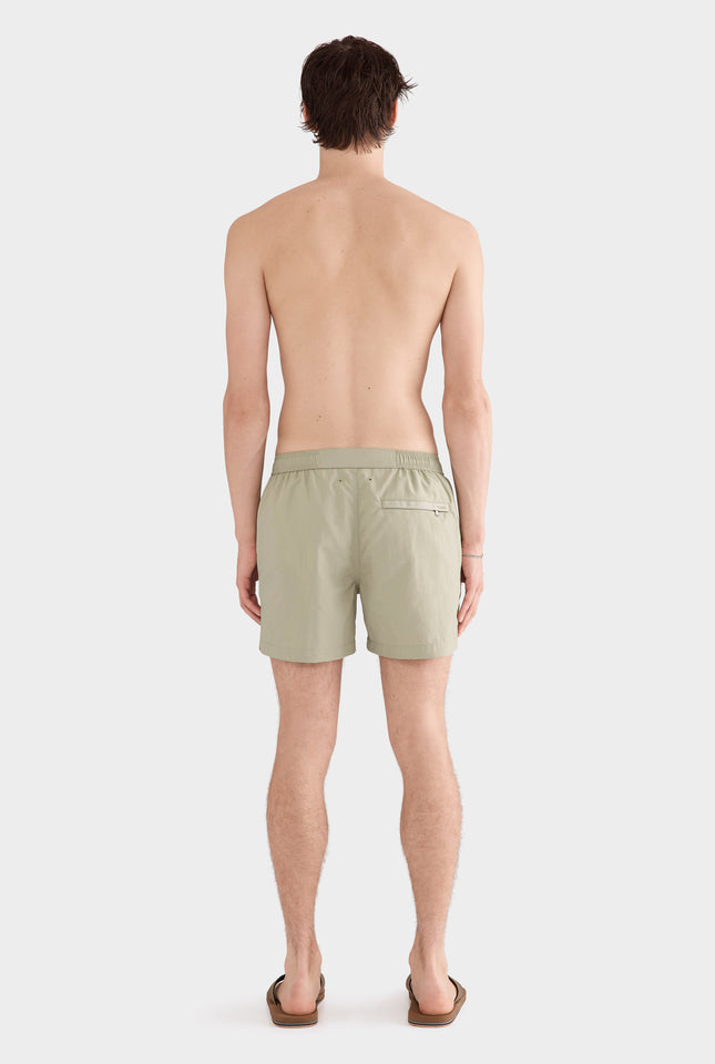 Solid Snaplock Swim Short - Sage