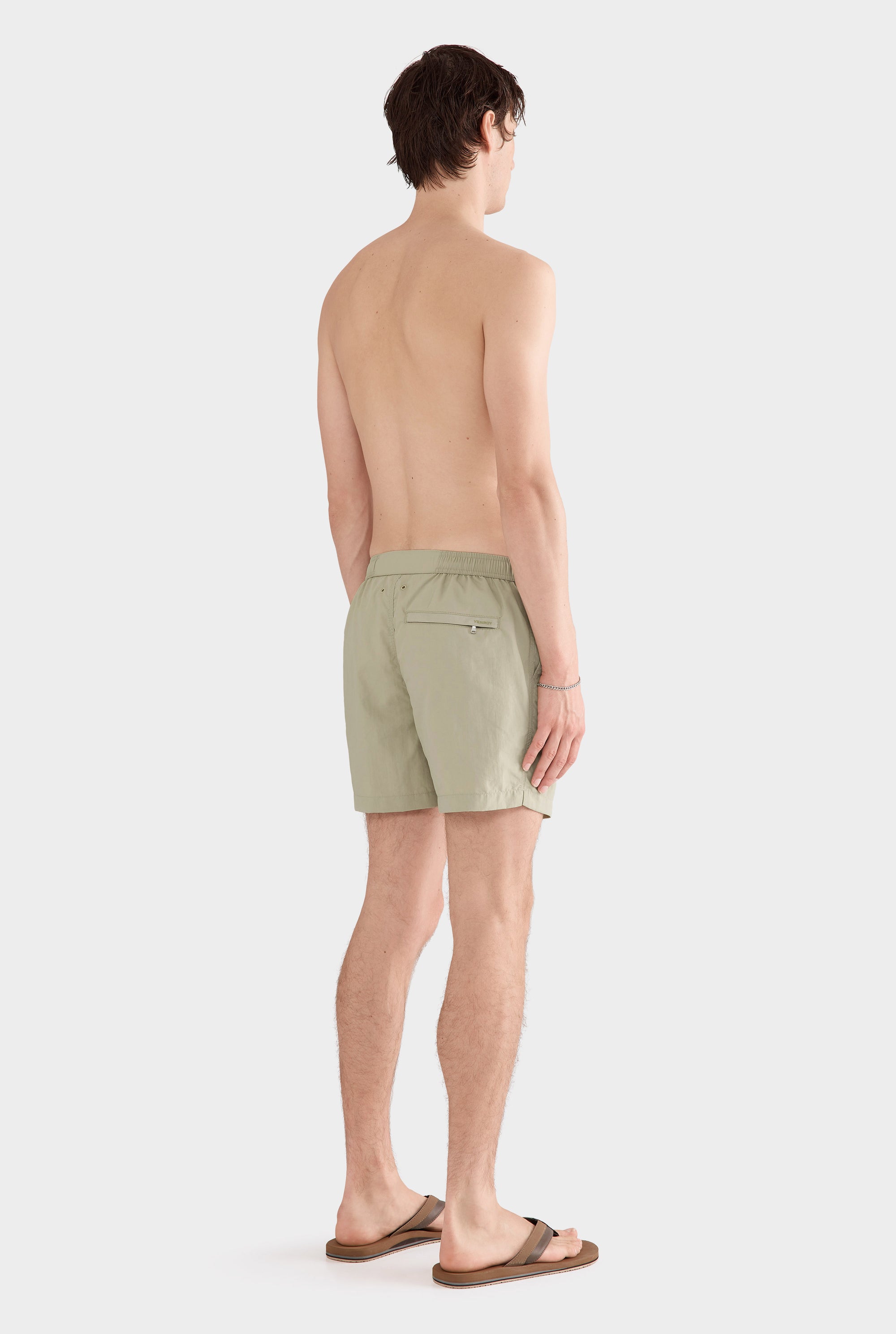 Solid Snaplock Swim Short - Sage