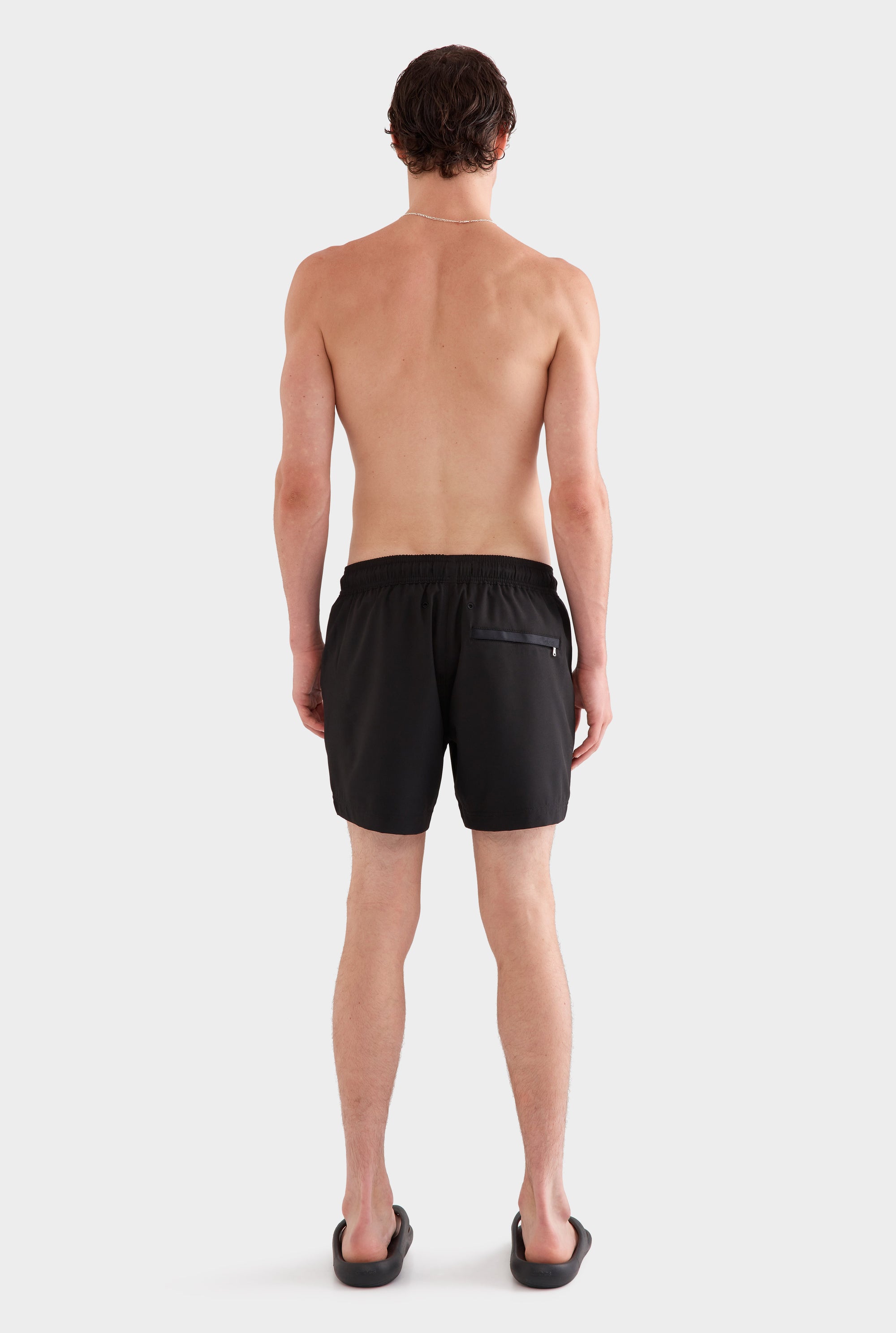 Solid Stretch Swim Short - Black