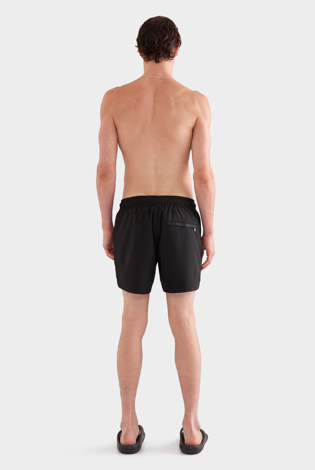 Solid Stretch Swim Short - Black