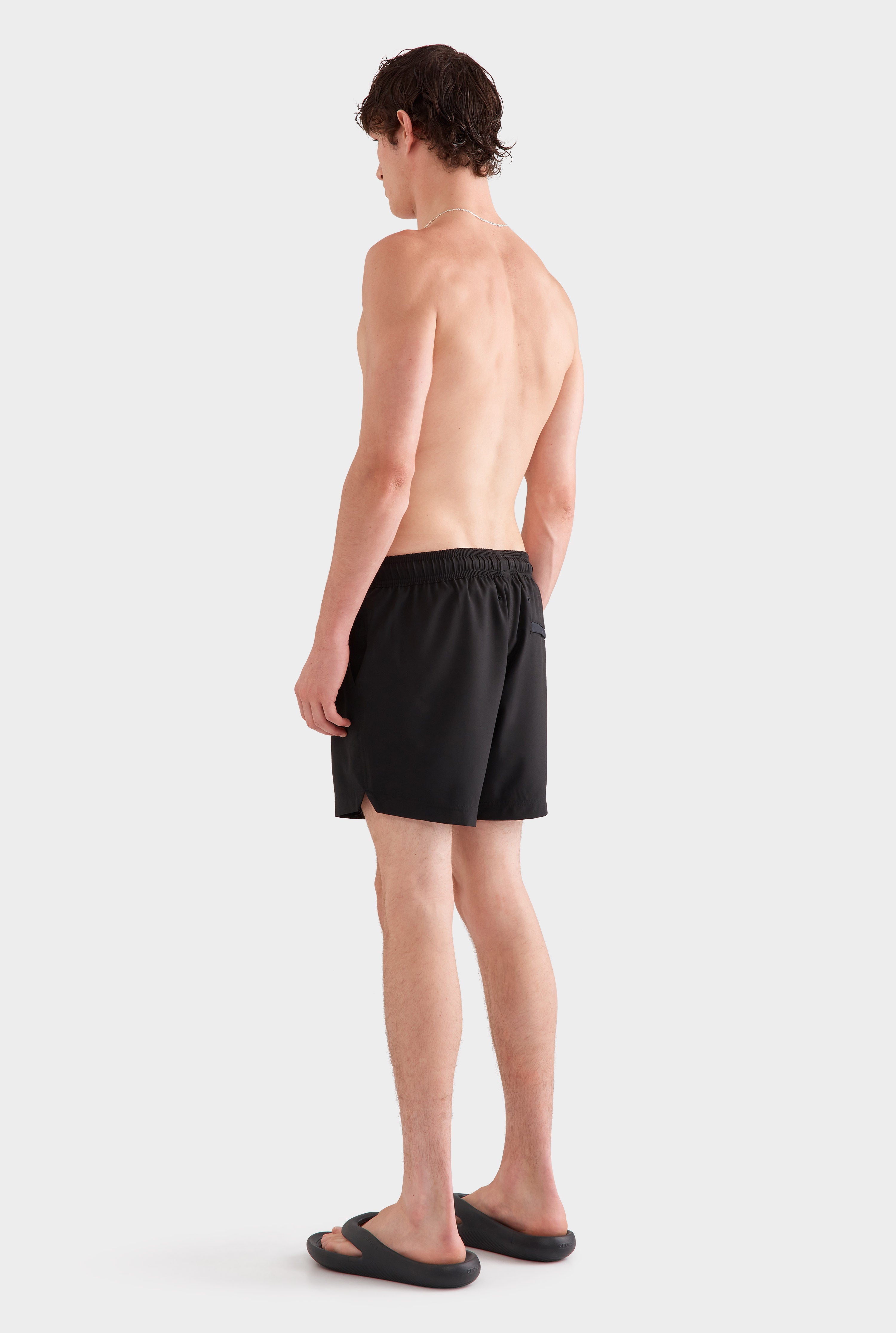 Solid Stretch Swim Short - Black