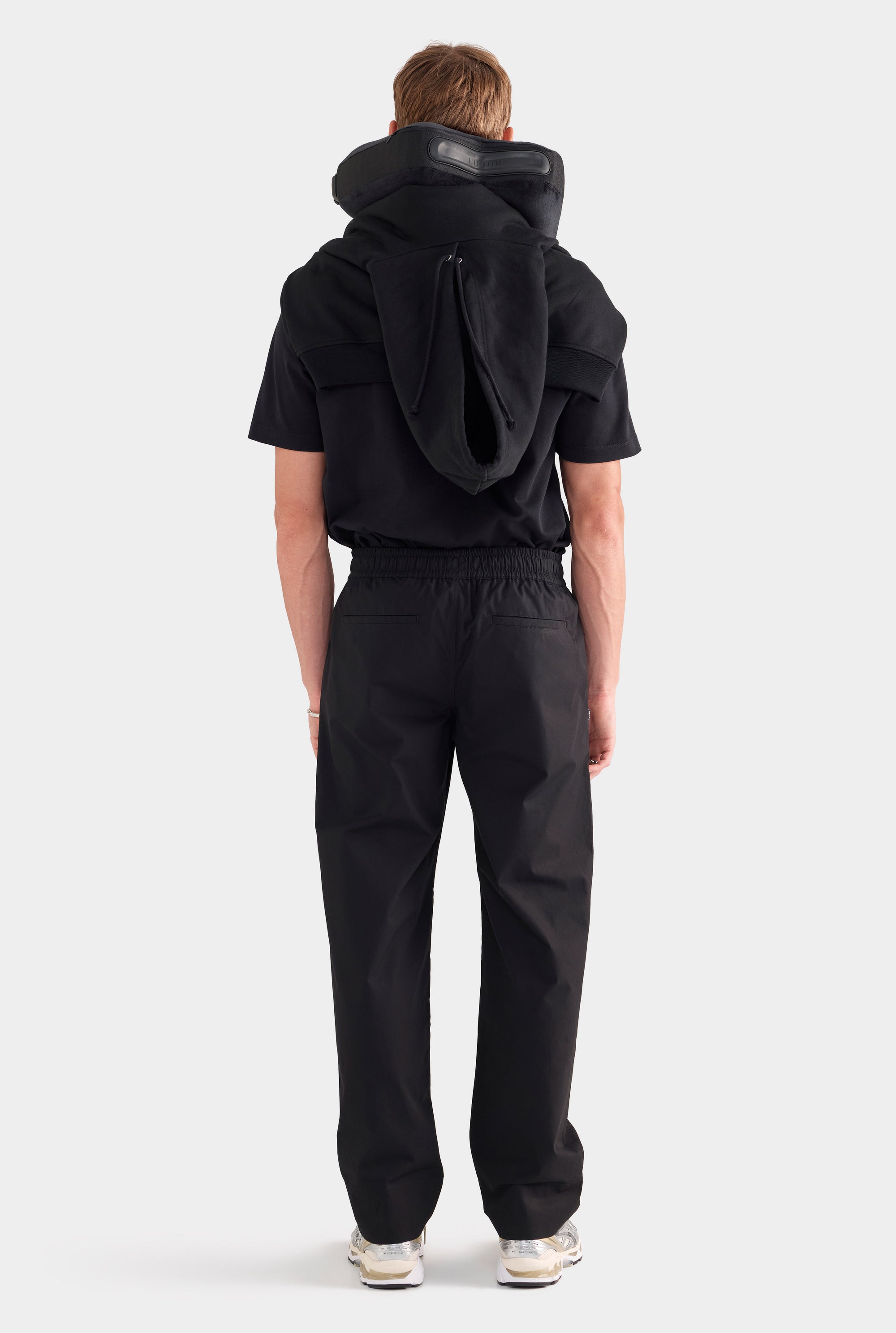 Cotton Poplin Trouser - Black