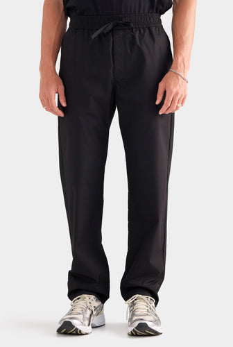 Cotton Poplin Trouser - Black