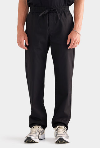 Cotton Poplin Trouser - Black