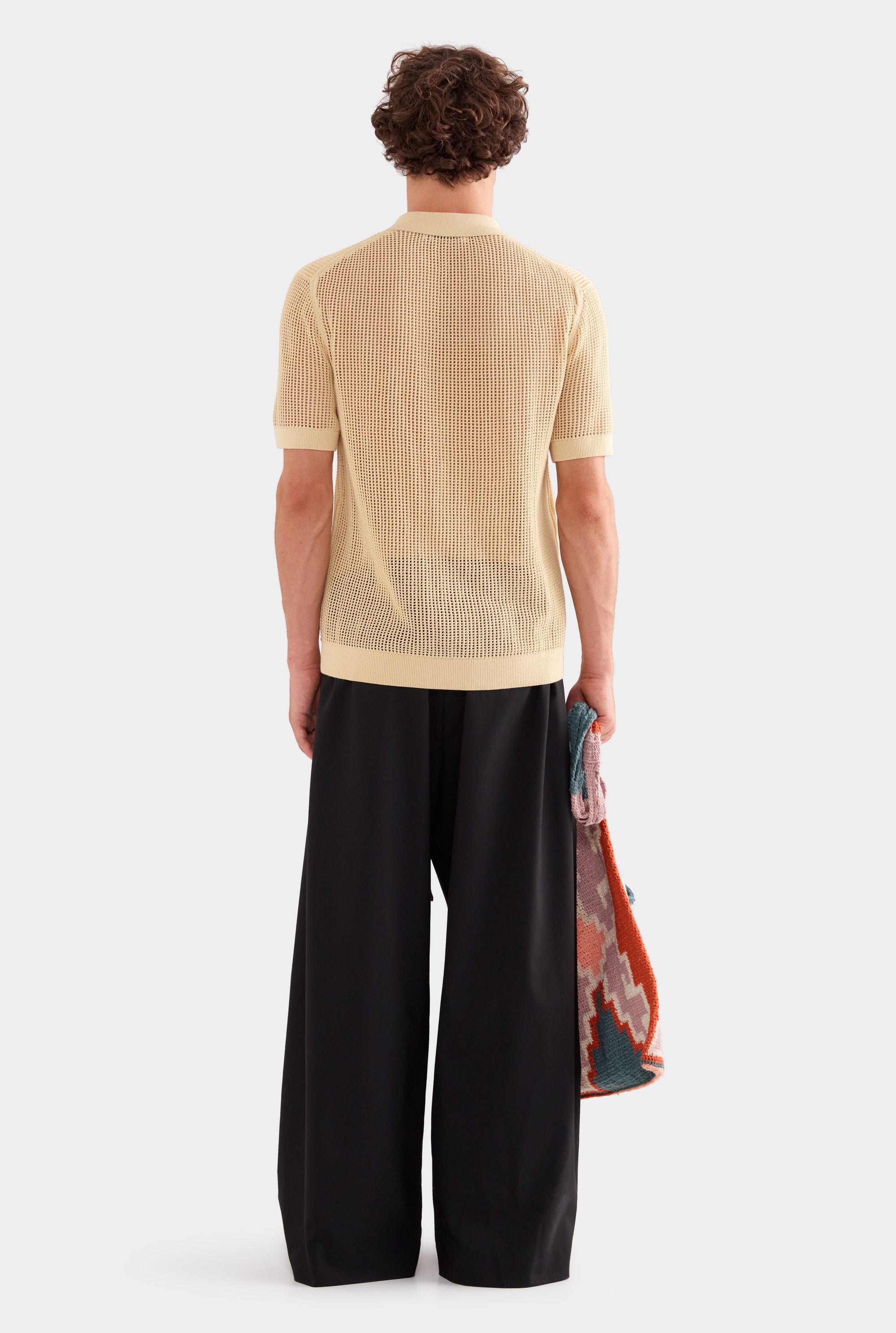 Double Layer Knit Shirt - Dusty Yellow