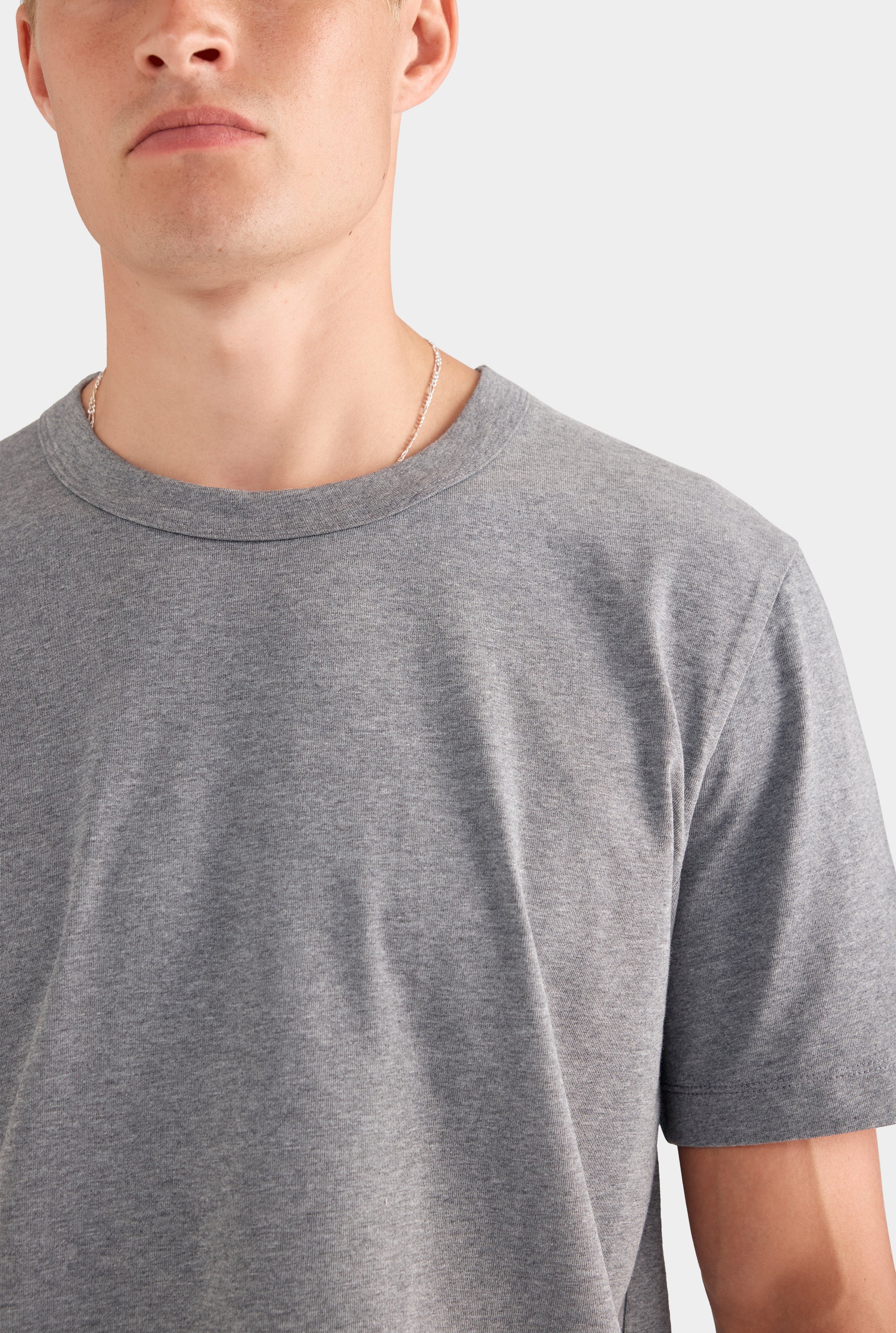 Heavy Weight Logo T-Shirt - Dark Grey Marl