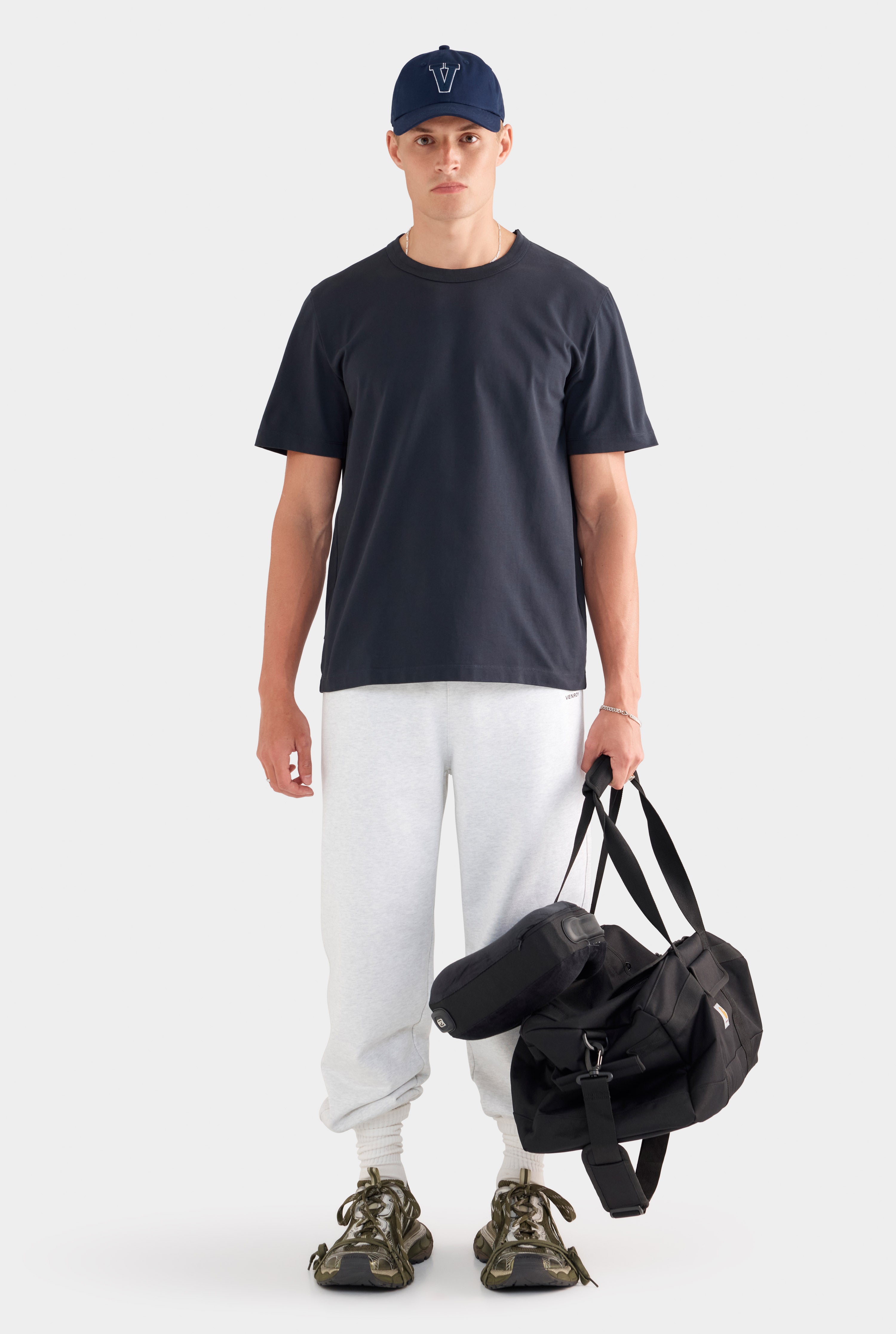 Heavy Weight Logo T-Shirt - Navy