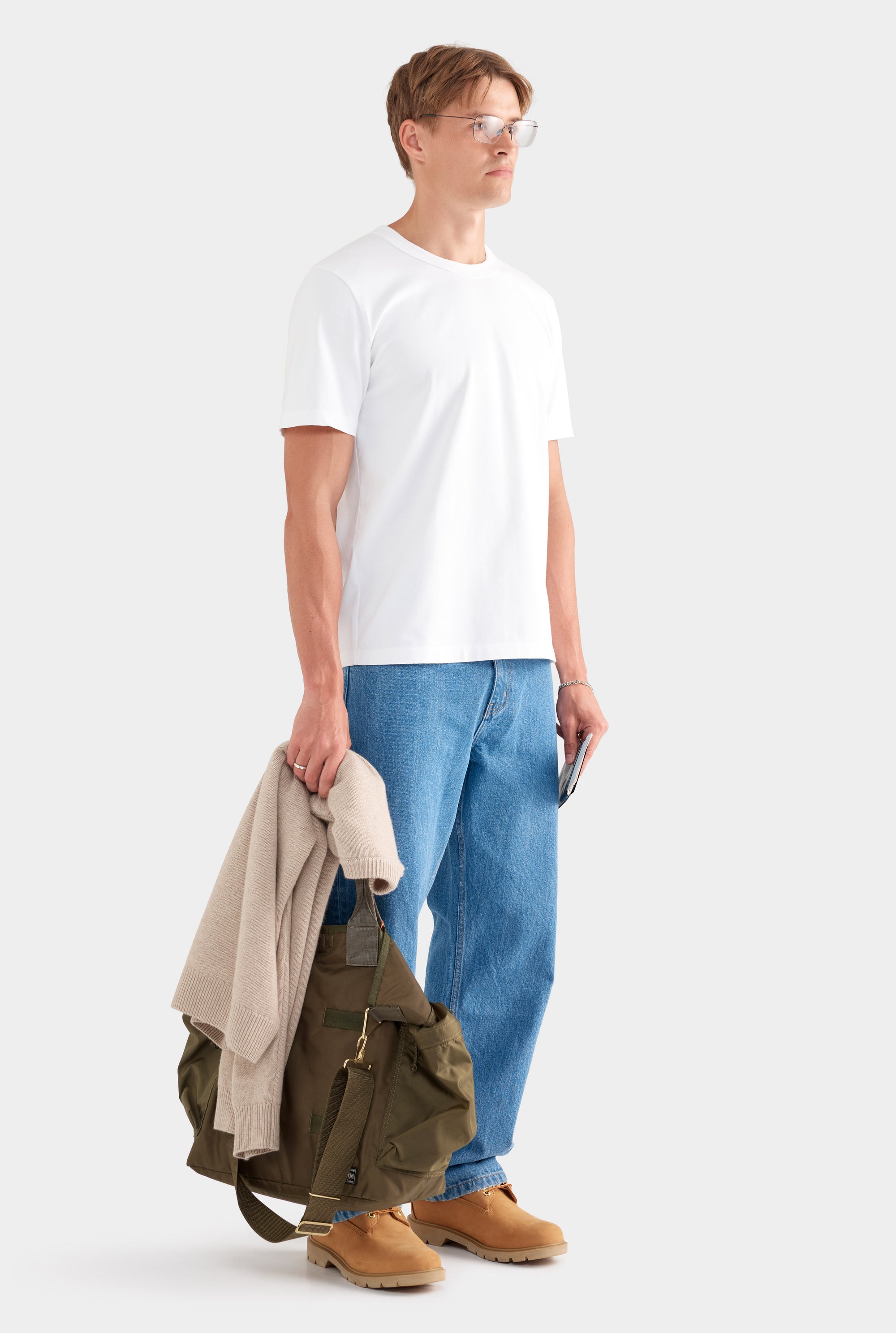 Heavy Weight Logo T-Shirt - Off White