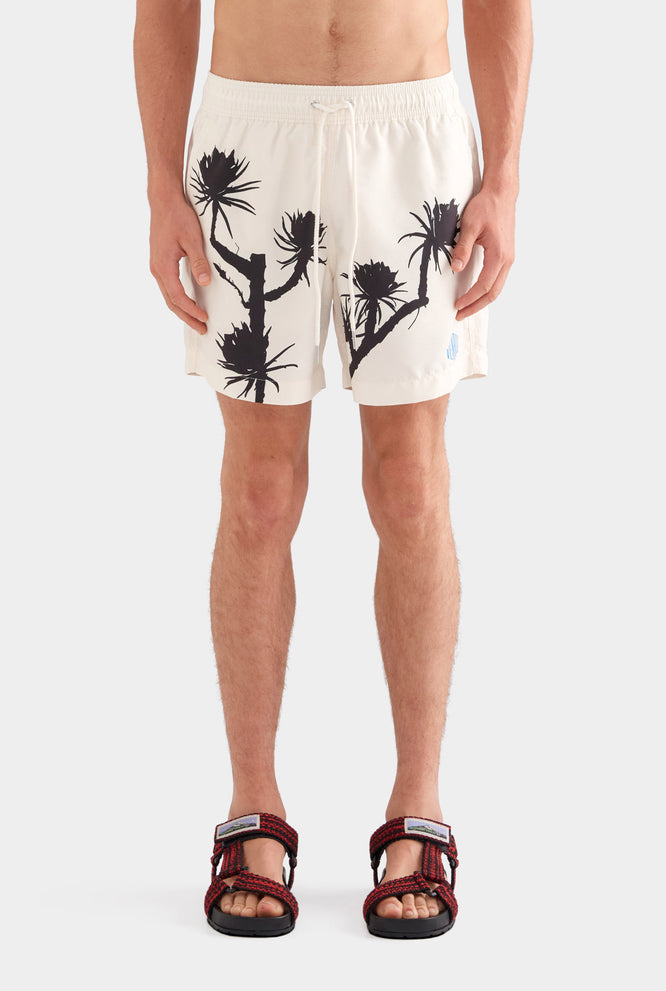 Printed Swim Short - Blue/Red BAM