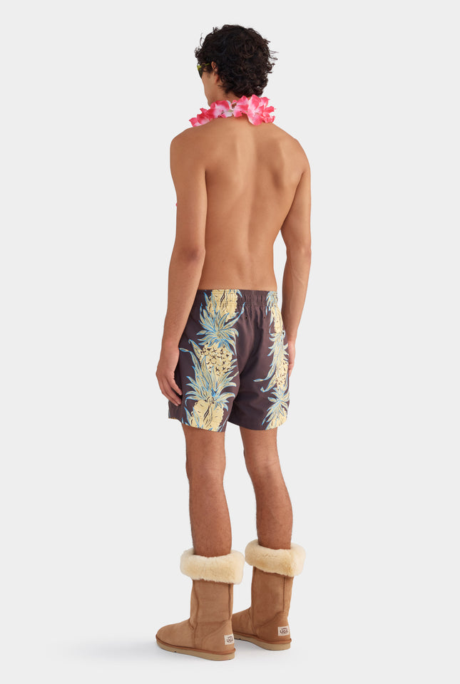 Printed Swim Short - Pineapple Print