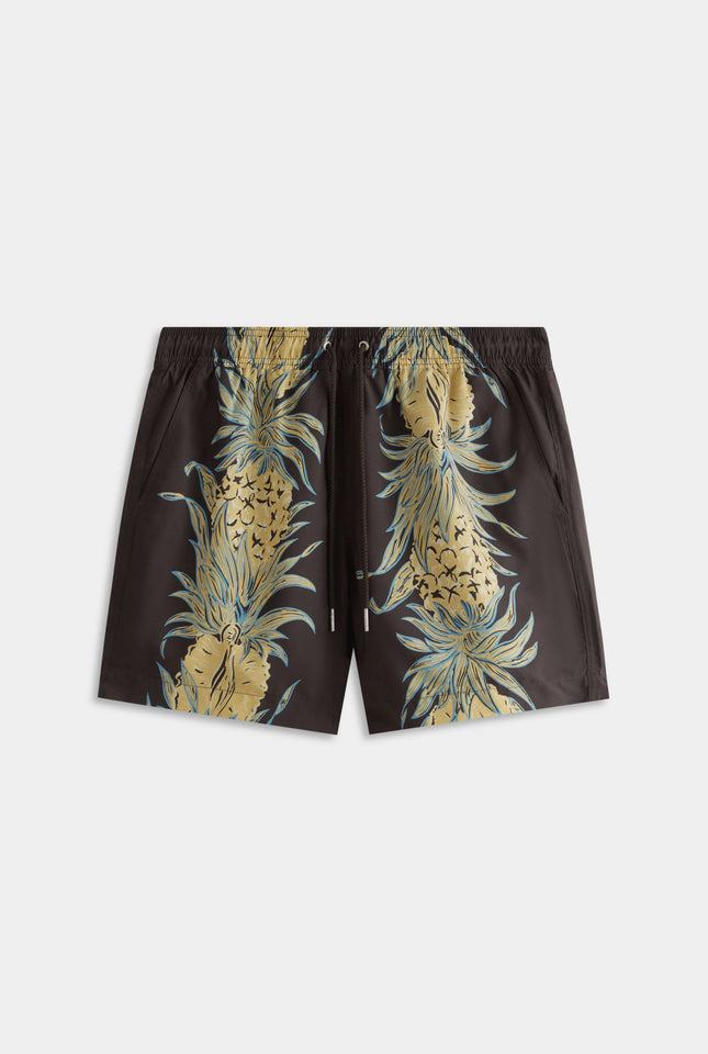 Printed Swim Short - Pineapple Print