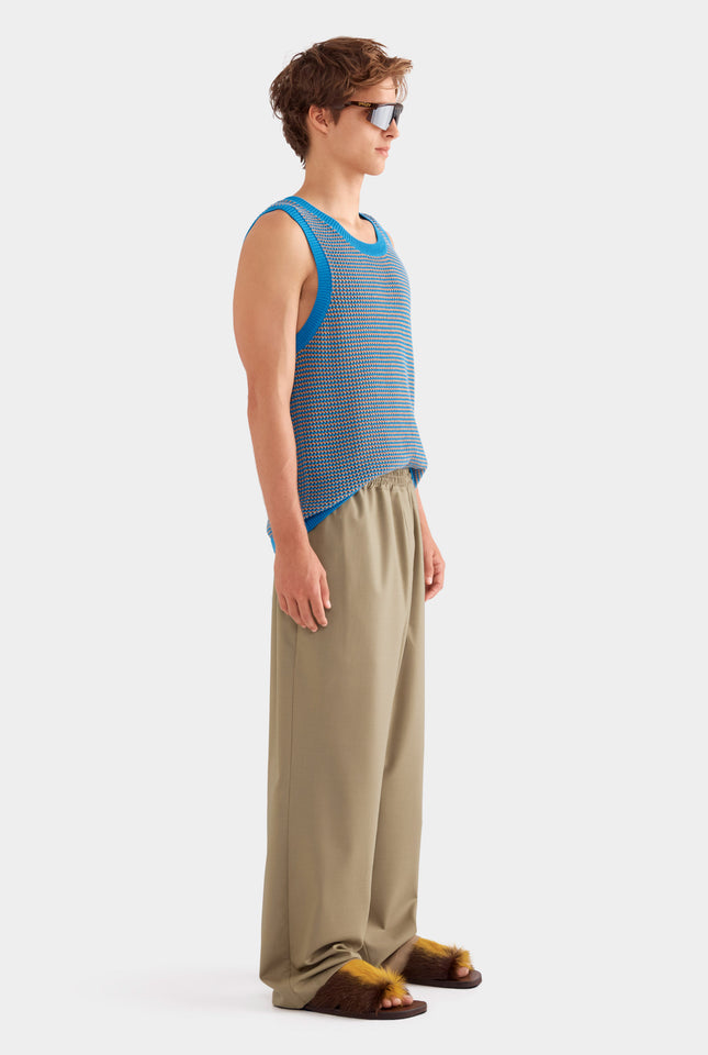 Relaxed Wool Pant - Pebble