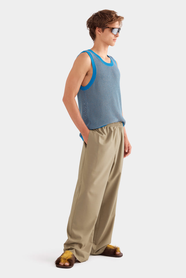 Relaxed Wool Pant - Pebble