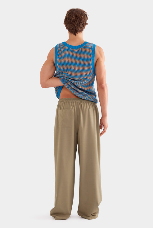 Relaxed Wool Pant - Pebble