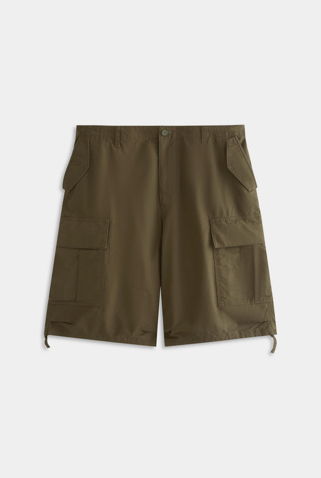 Riptstop Cotton Cargo Short - Military Olive