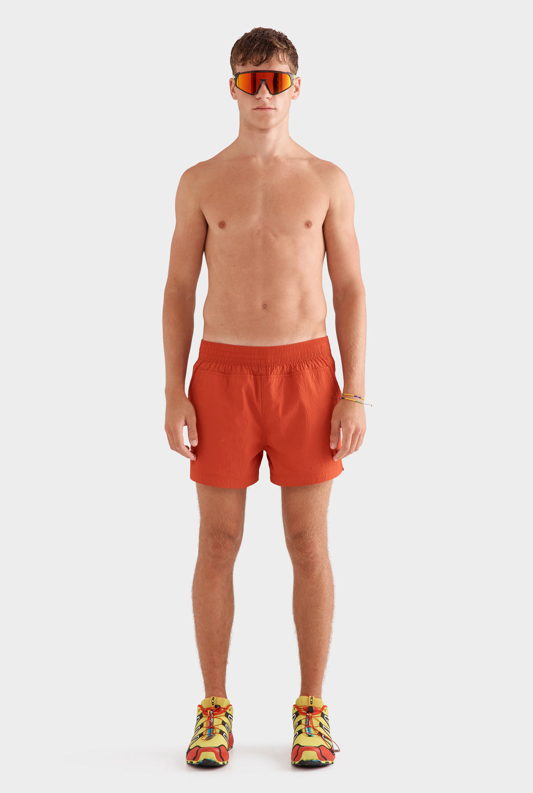 Panelled Pocket Swim Short -  Picante