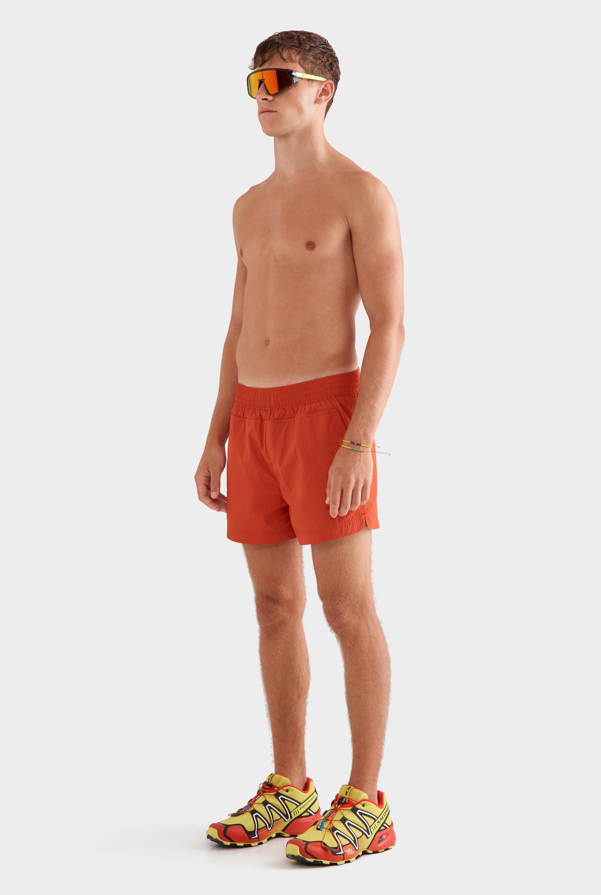 Panelled Pocket Swim Short -  Picante