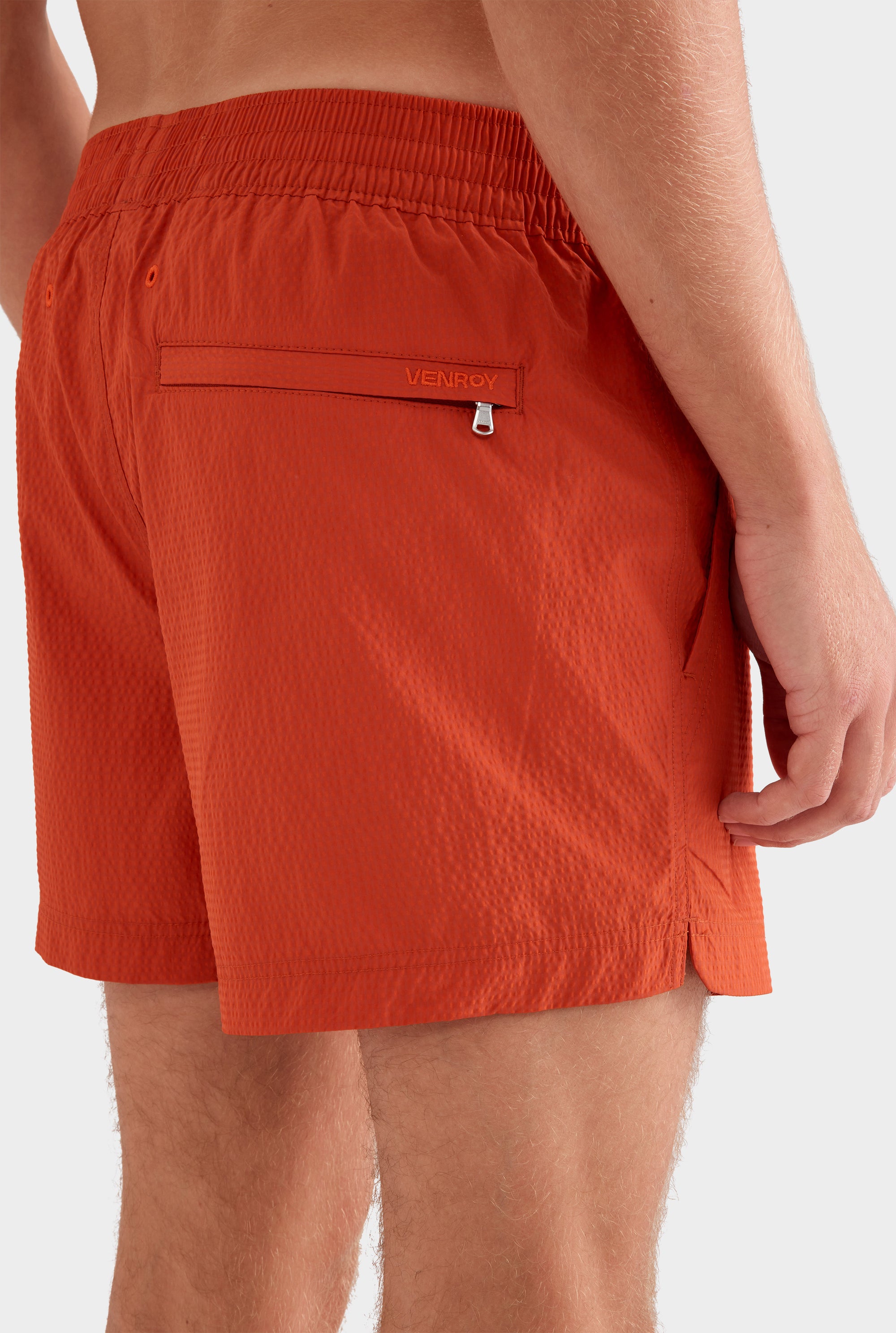 Panelled Pocket Swim Short -  Picante