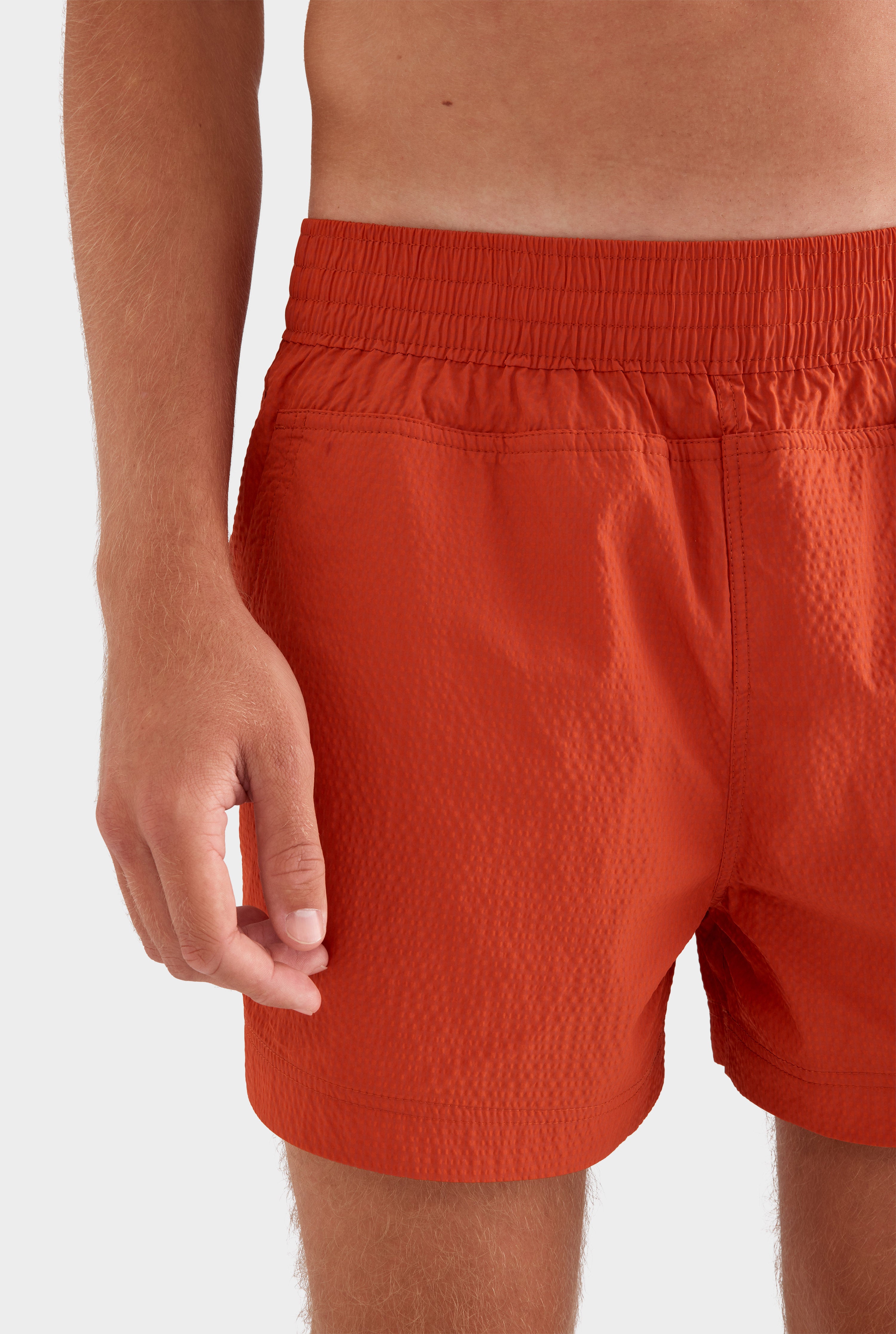 Panelled Pocket Swim Short -  Picante