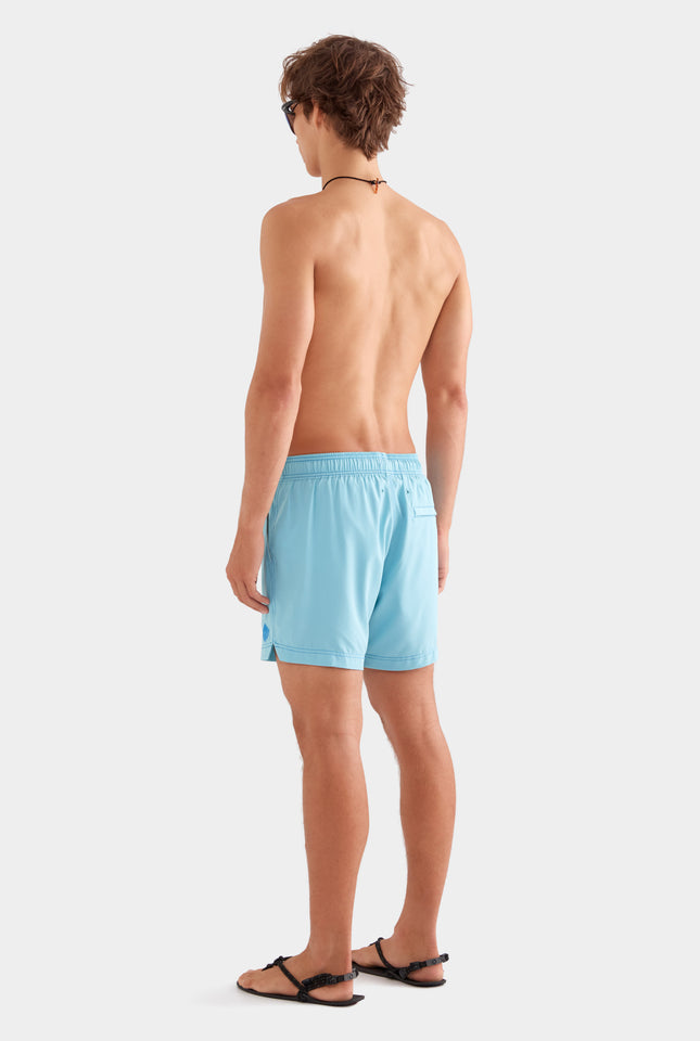 Solid Stretch Swim Short - Aqua Blue