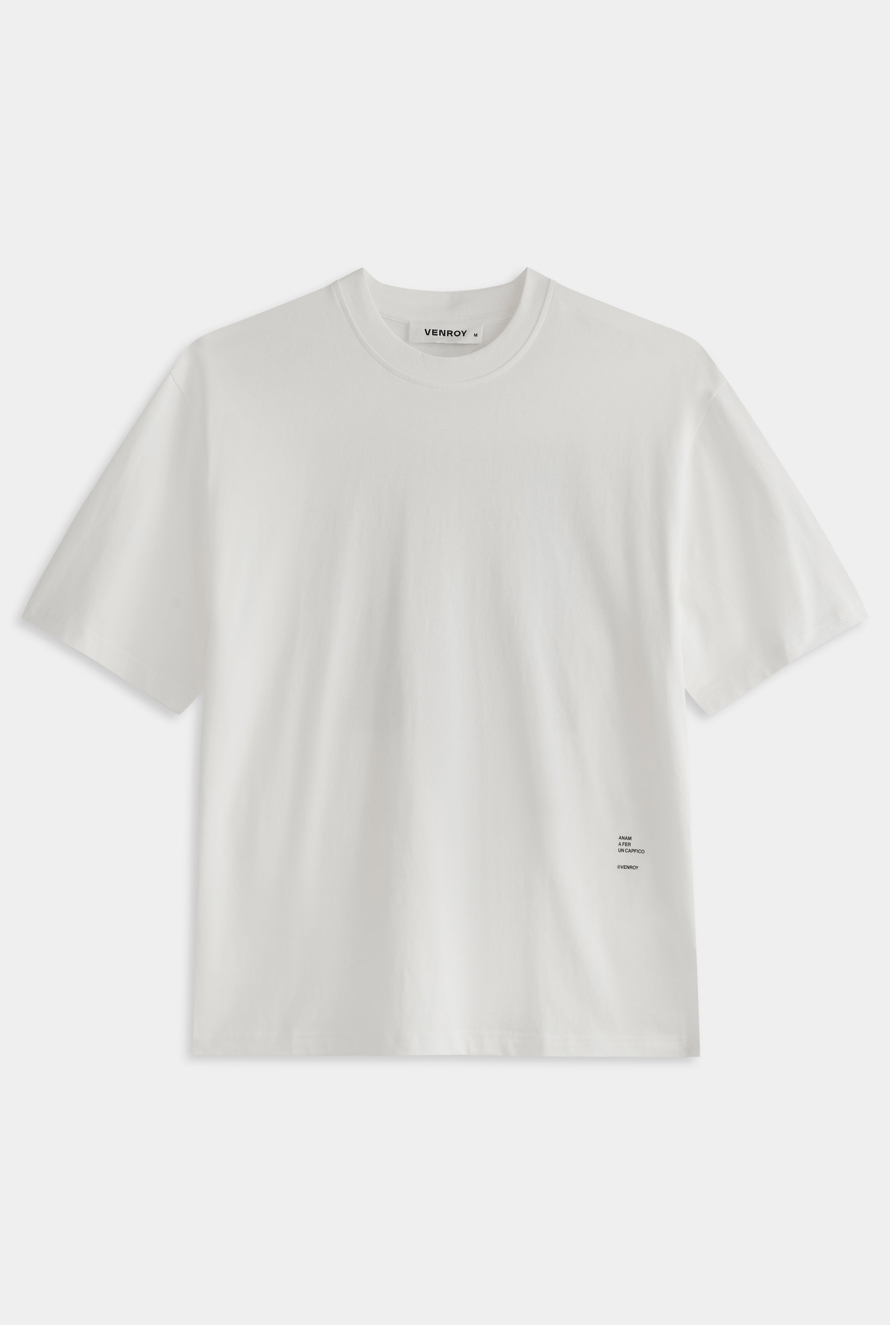 Standard Cotton T Shirt - Off White/Cactus Print