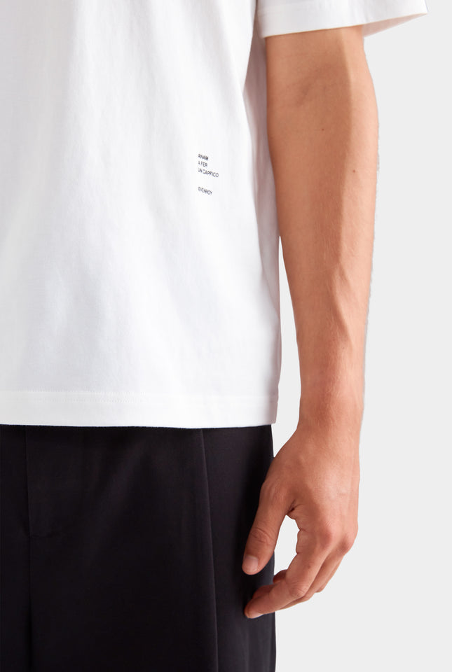 Standard Cotton T Shirt - Off White/Cactus Print