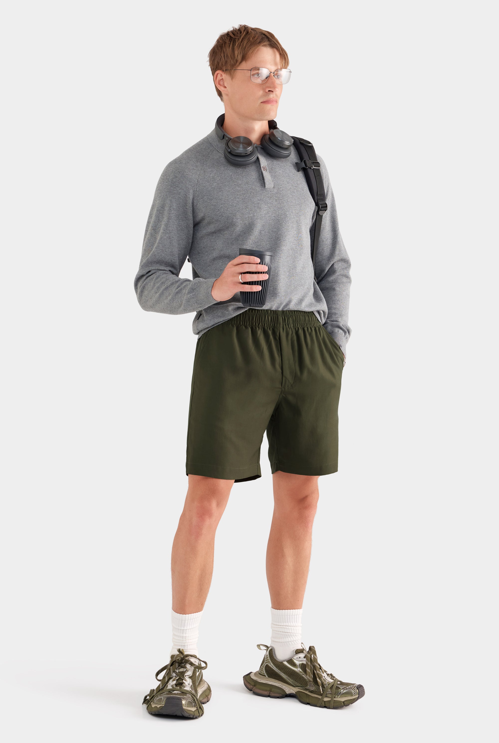 Tencel Lounge Shorts - Olive