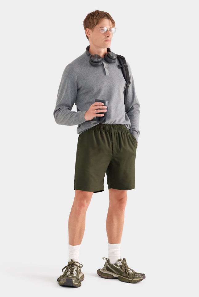 Tencel Lounge Shorts - Olive