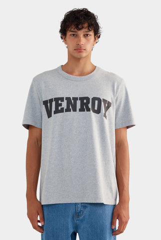 Venroy Varsity Logo T-Shirt - Grey